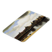 デルフトの眺めバイヨハネス・フェルメール マグネット (左側)