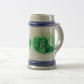 デルフトの緑の風車、デルフトの緑の荷馬車 ビールジョッキ (正面右)