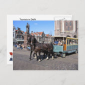 デルフトの観光客 ポストカード (正面/裏面)