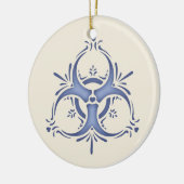 デルフトの青い生物学的災害［有害物質］ セラミックオーナメント (左)