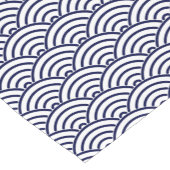 デルフトの青の日本人のKoinoboriの魚スケール ショートテーブルランナー (コーナー)