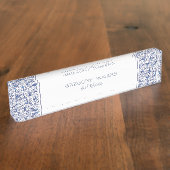 デルフトの青の鳥 デスクネームプレート (側面)