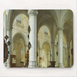 デルフトのOude Kerkのインテリア マウスパッド