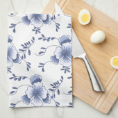 デルフトウェアスタイルパンシー キッチンタオル (四つ折り)