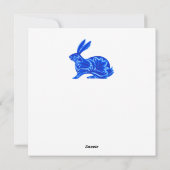 デルフトウサギとチューリップカード シーズンカード (裏面)