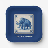 デルフトウーリーマンモス ペーパープレート (正面)