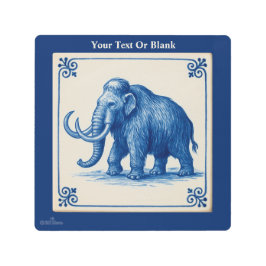 デルフトウーリーマンモス メタルプリント