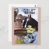 デルフトオランダホランド陶器旅行 ポストカード (正面/裏面)