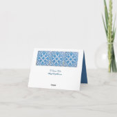 デルフトコーンフラワーズヴィンテージアートサンキューカード サンキューカード (裏面)