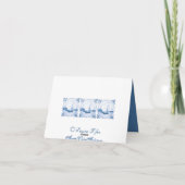 デルフトシルボートヴィンテージアートサンキューカード サンキューカード (裏面)