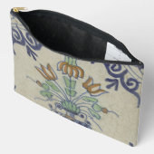 デルフトタイルアンティークセラミックフラワーポット アクセサリーポーチ (見開き)