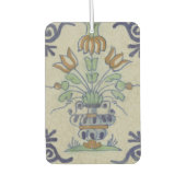 デルフトタイルアンティークセラミックフラワーポット カーエアーフレッシュナー (正面)