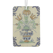 デルフトタイルアンティークセラミックフラワーポット カーエアーフレッシュナー (裏面)