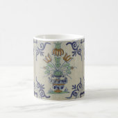 デルフトタイルアンティークセラミックフラワーポット コーヒーマグカップ (中央)