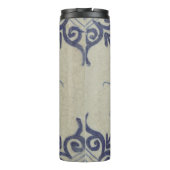 デルフトタイルアンティークセラミックフラワーポット タンブラー (裏面)