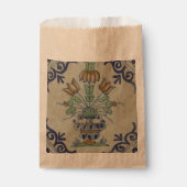 デルフトタイルアンティークセラミックフラワーポット フェイバーバッグ (正面)