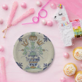 デルフトタイルアンティークセラミックフラワーポット ペーパープレート (パーティー)