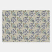 デルフトタイルアンティークセラミックフラワーポット ラッピングペーパーシート (正面3)