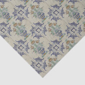 デルフトタイルアンティークセラミックフラワーポット 薄葉紙 (詳細)