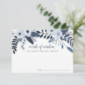 デルフトフローラ |ブライダルシャワーアドバイスカード 招待状 (スタンド正面)