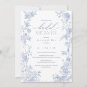 デルフトブルーのウェディングシャワー招待状 招待状 (正面)