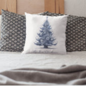 デルフトブルーのクリスマスツリー クッション