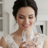 デルフトブルーのチューリップカスタムス ステムなしワイングラス