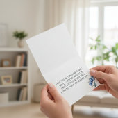 デルフトブルーのチューリップ3本 サンキューカード