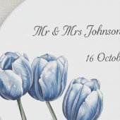 デルフトブルーのチューリップ オーダーメイド コースター