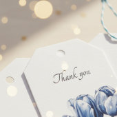 デルフトブルーのチューリップ カスタマイズ可能 ギフトタグ