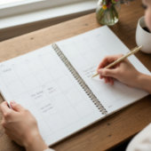 デルフトブルーのチューリップ、カスタマイズ可能 プランナー手帳