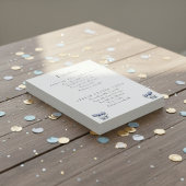 デルフトブルーのチューリップ カスタマイズ可能 出欠カード