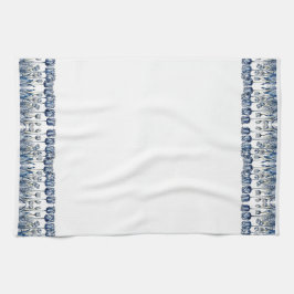 デルフトブルーのチューリップ キッチンタオル