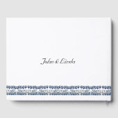 デルフトブルーのチューリップ ゲストブック (裏面)