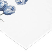 デルフトブルーのチューリップ ショートテーブルランナー (コーナー)