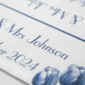 デルフトブルーのチューリップ ショートテーブルランナー