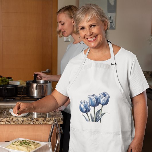 デルフトブルーのチューリップ スタンダードエプロン