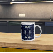 デルフトブルーのパームリーフ モーフィングマグカップ