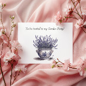 デルフトブルーのラベンダー インビテーションポストカード