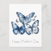 デルフトブルーの蝶 ポストカード (正面)