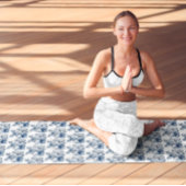 デルフトブルーの蝶 ヨガマット