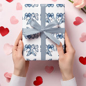 デルフトブルーの蝶 ラッピングペーパーシート