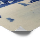 デルフトブルーウィンドミルヴィンテージ ポスター (角)