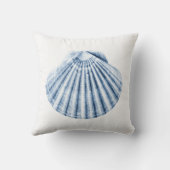 デルフトブルークラムシーシェル航海のビーチハウス クッション (裏面)