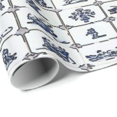 デルフトブルータイルデザイン ラッピングペーパー (ロールコーナー)
