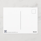 デルフトブルータイル – テンプレート ポストカード (裏面)