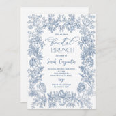 デルフトブルーチノイスリーブライダルシャワーブランチ 招待状 (正面/裏面)