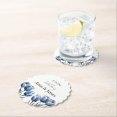 デルフトブルーチューリップカスタム ペーパーコースター (インサイチュ)