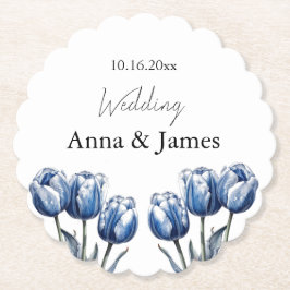 デルフトブルーチューリップカスタム ペーパーコースター