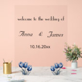 デルフトブルーチューリップ結婚式 プログラム アクリルサイン (ウェディング)